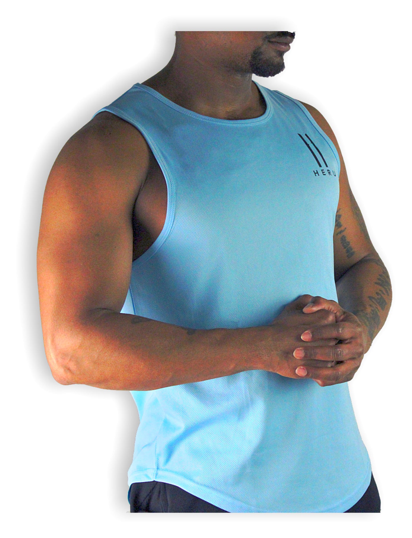 Level Up Tanktop Lichtblauw