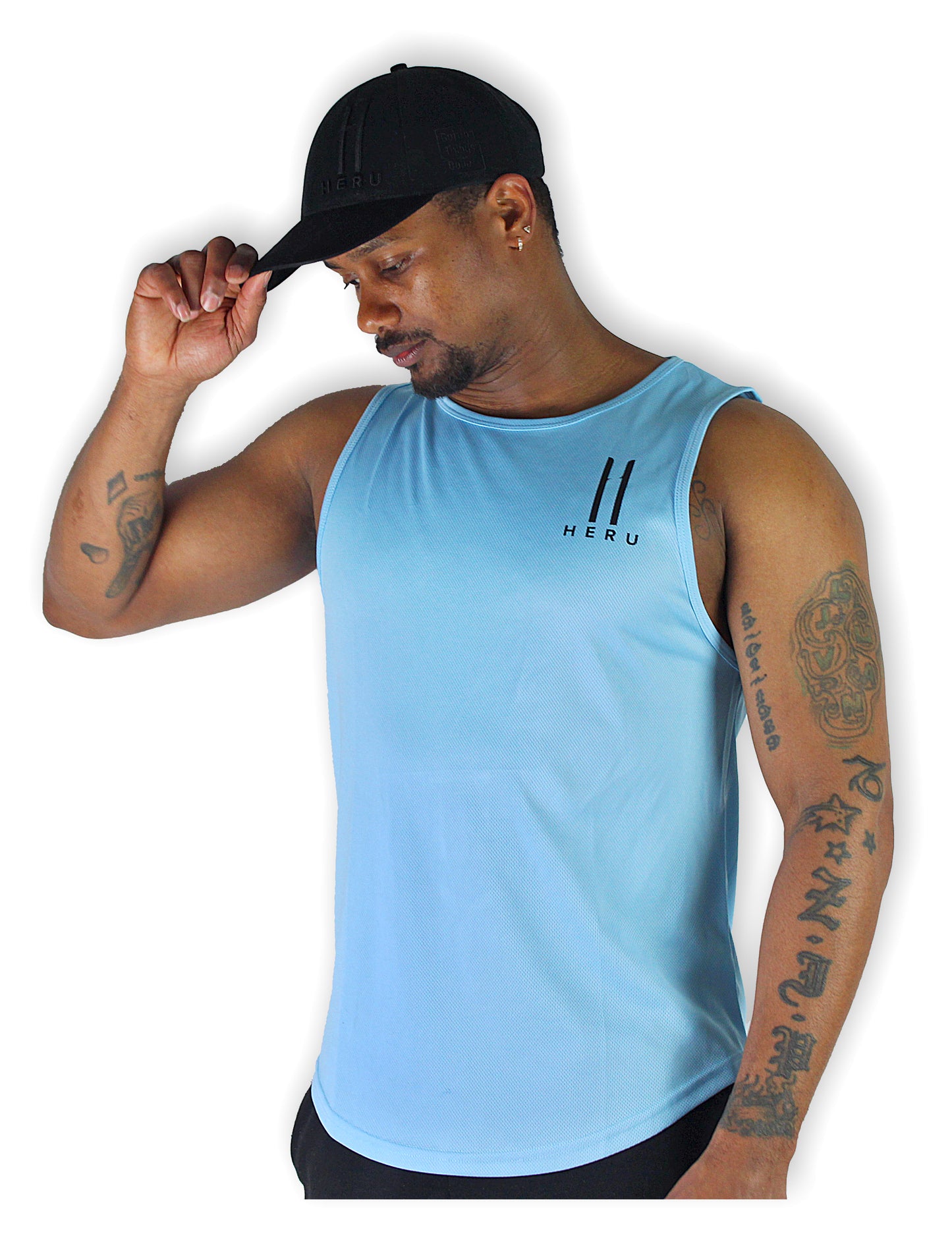 Level Up Tanktop Lichtblauw