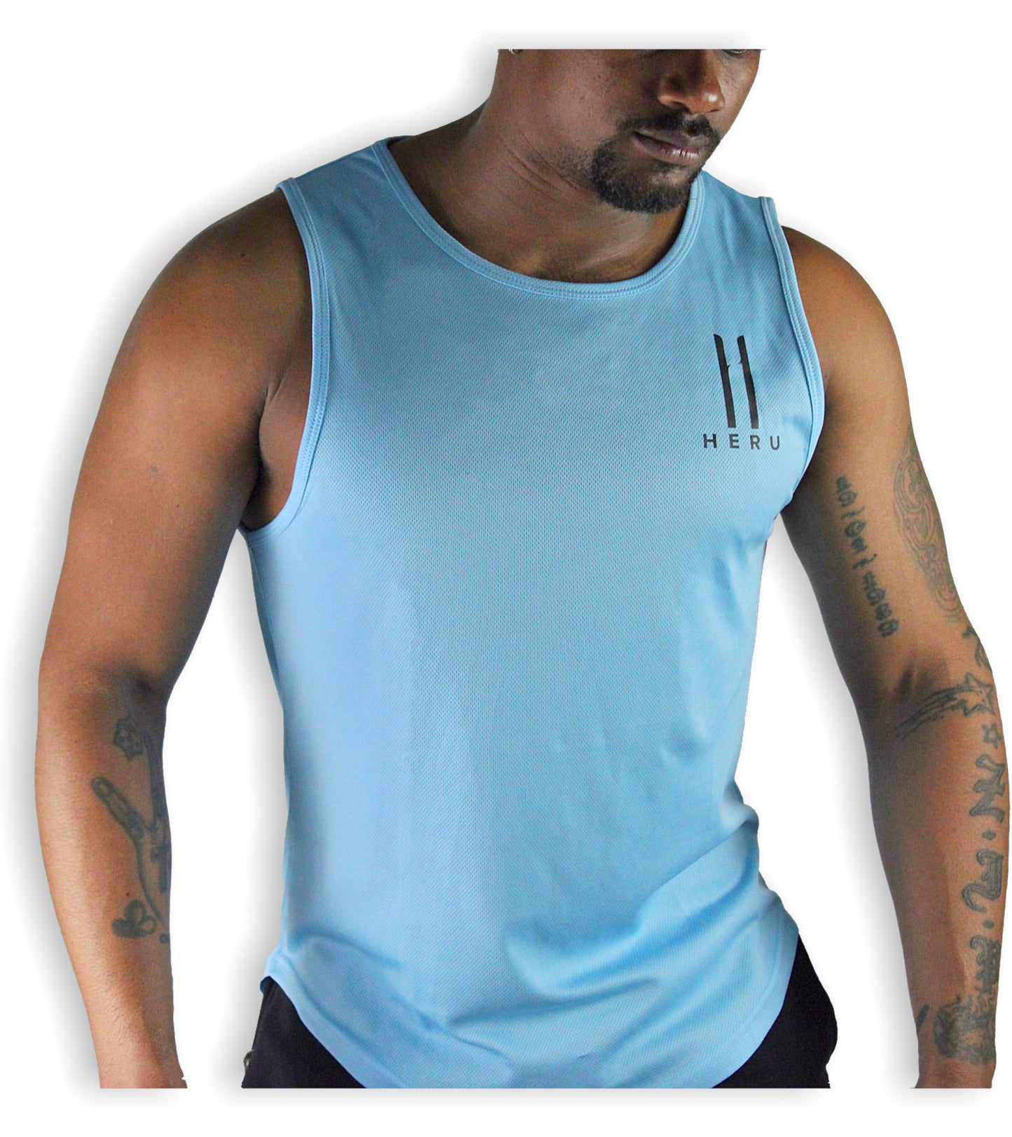 Level Up Tanktop Lichtblauw