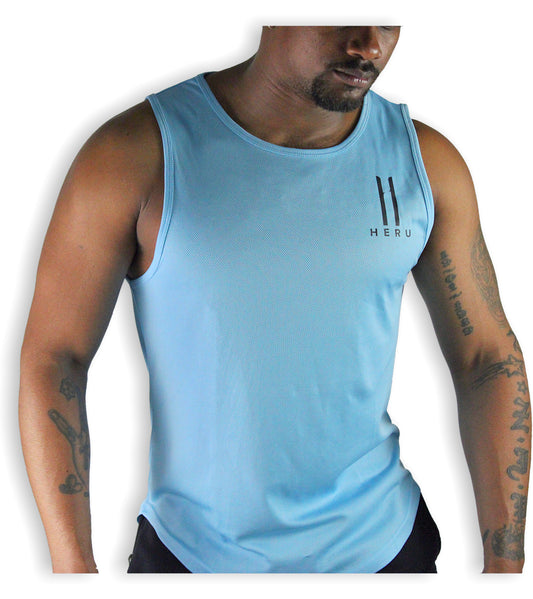 Level Up Tanktop Lichtblauw