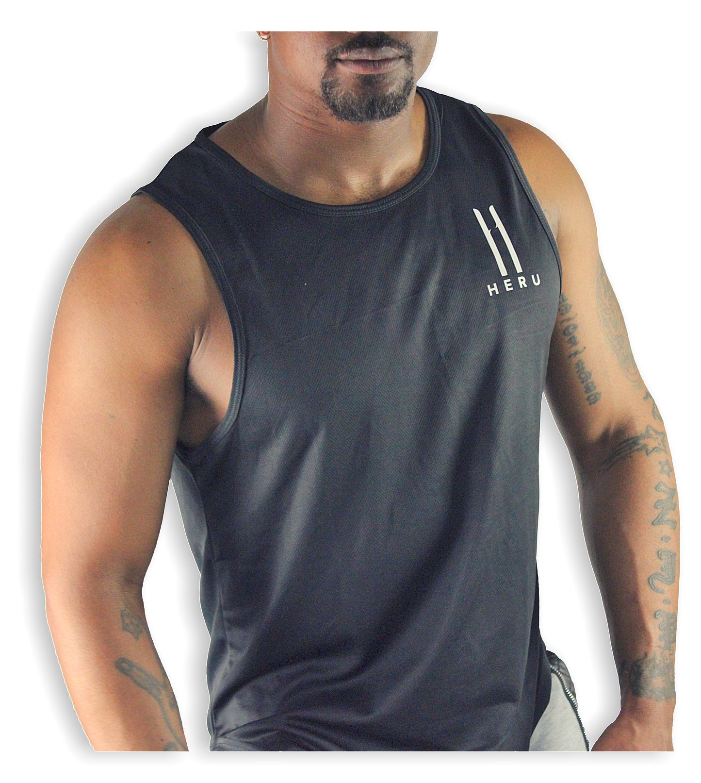 Level Up Tanktop Zwart