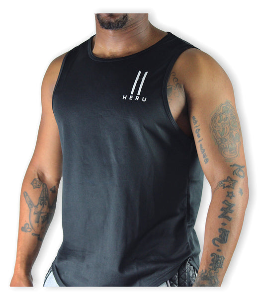 Level Up Tanktop Zwart